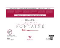 Clairefontaine Fontaine Deckle Edge Watercolour Sheets - 56 x 76cm - 3 Sheets - 300gsm - Cold Pressed
