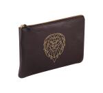 BLACK FOREST Universal pouch 27x19 cm, Lion - Black and gold