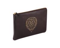 BLACK FOREST Universal pouch 27x19 cm, Lion - Black and gold
