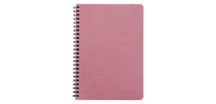 Carnet reliure intégrale à pochettes Age Bag A5 120 pages détachables ligné - Rose antique