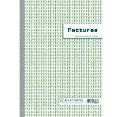 Manifold Factures avec mention TVA 29,7x21cm 50 feuillets dupli autocopiants