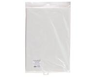 Nappe ronde en sachet en papier non tissé Airlaid Ø 240 cm - Blanc