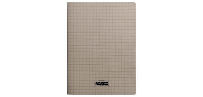 Steckheft 8000 POLYPRO 24x32 cm 96 Seiten kleine Karos 90 g - Grau