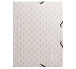 Chemise à élastiques 3 rabats carte lustrée 400g/m2 Néo Déco - Couleurs assorties