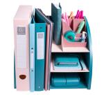 Bureau-organizer The Organizer Skandi - pacifisch blauw / nude