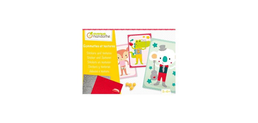 Boîte créative, Gommettes et textures - Multicolore