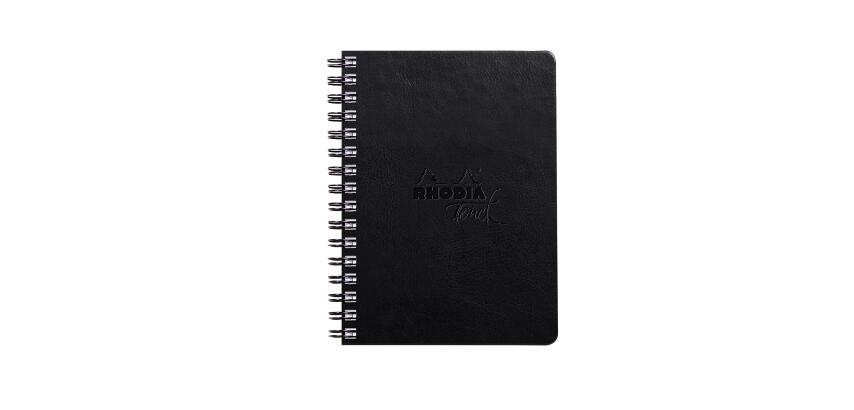 Clairefontaine Rhodia Touch Wirebound Mixed Media Book A6 Portrait - Black