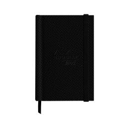 Rhodia Touch Watercolor Book, genaaid boek met hardcover, papier met fijne korrel 100% katoen 300g - A6 verticaal - 20 blad - Zwart