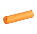 Rhodiarama ronde pennenetui Italiaans kunstleer 5x21,5 cm - Oranje