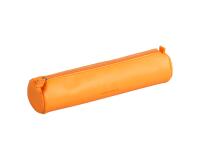 Rhodiarama trousse ronde simili cuir italien 5x21,5 cm - Orange