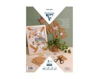 FEUILLE LIÈGE, Sachet de 3 feuilles (2mm d'épaisseur) au format A4 (21x29,7cm)