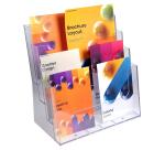 Porta brochure/cataloghi da banco multi-formati - Cristallo