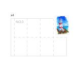 Fontaine Stitch bound Watercolour Business Cards 300g, 10x15cm - White