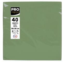 Paquet de 40 serviettes micro-gaufrées ouate 2 plis - 38x38 cm