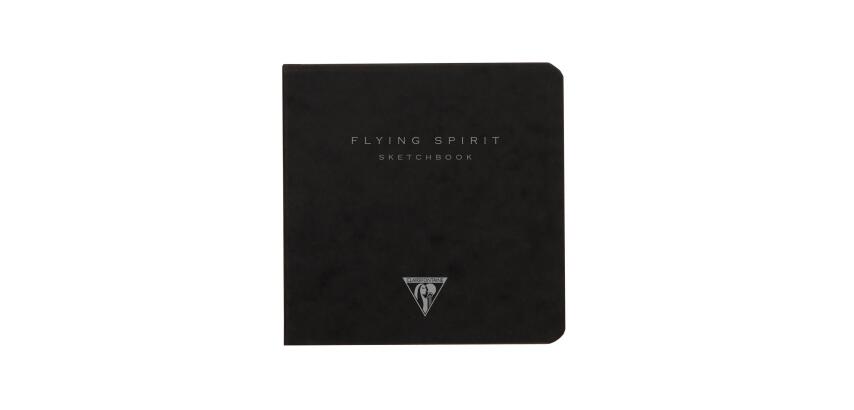 Flying Spirit carnet dos carré 50F 10,5x10,5cm 90g - Noir