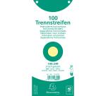 Paquet 100 fiches intercalaires horizontales unies perforées - 105x240mm