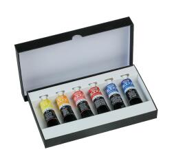 Aquarellfarbe, Set 6x Tuben 15ml - Primärfarben