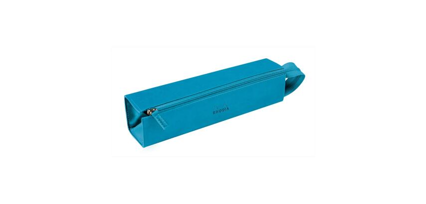 Trousse Rhodiarama plumier simili cuir 23 x 5 cm