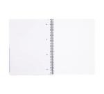 Cahier DUOBOOK, A4, mi-quadrillé mi-ligné