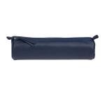 CUIR TEINTÉ Trousse Ø5,5x22 cm Bleu foncé