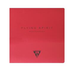 Flying Spirit carnet cousu 50F 15,5x15,5cm 90g - Rouge