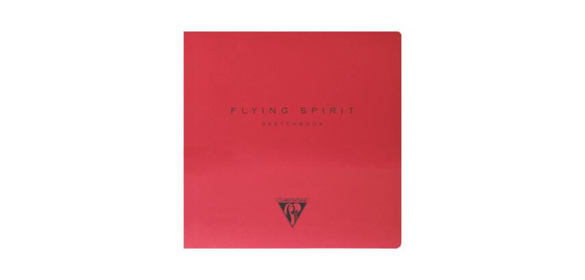 Flying Spirit carnet cousu 50F 15,5x15,5cm 90g - Rouge