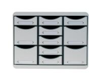 Moule de classement Storebox Multi 11 tiroirs Office - Gris lumière