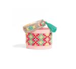 Pix Trésor, Kreuzstich-Armbänder, Gelb - Rosa