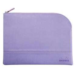 Rhodiarama etui met rits in kunstleer - maat L - 21x28 cm - Iris