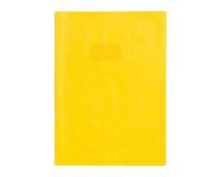 Protège-cahiers grain cuir PVC 22/100ème A4 - Jaune