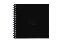 Rhodia Touch Watercolor Book, papier grain fin 100% coton 300g - 15x15 cm, 40 pages - Noir