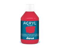 DARWI Glänzende Acrylfarbe, Flasche 250ml, Karminrot - Karmin