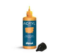 DARWI Acrylfarbe opak, Flasche 80ml, Ocker - Ocker