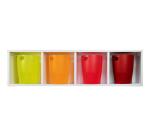 Papelera ECOBIN, 15 Litros + asas, 26,3 x26,3x33,5 cm - LINICOLOR (translucido)
