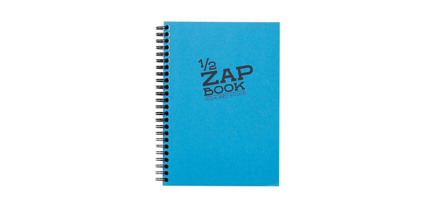 Clairefontaine 1/2 Zap Book Recycled Sketchbook - A5 - 80 Sheets - 80gsm