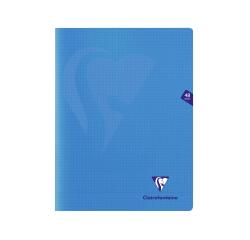 Cahier piqué Mimesys 24x32cm 48 pages petits carreaux couverture polypropylène
