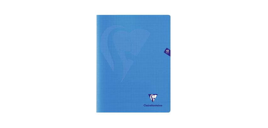 Cahier piqué Mimesys 24x32cm 48 pages petits carreaux couverture polypropylène