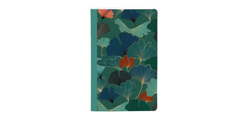 Gaïa bleu, Carnet cousu fil 9x14cm, 96 pages, ligné, ass.