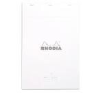 Meeting Pad - stapled pad Rhodia N°19 A4+ 80 pre-printed detachable sheets 80g - White