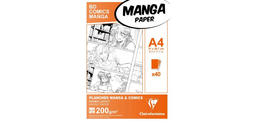 Manga Multi-techniques étui 40F A4 200g