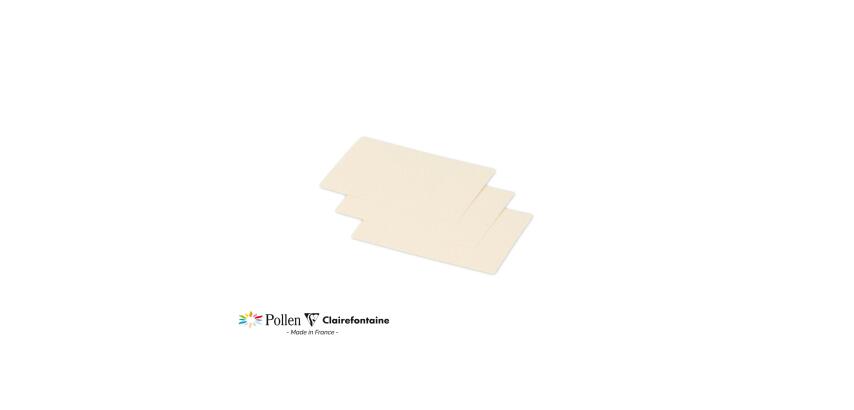 Paquet de 25 cartes simples Pollen 70x95mm 210g/m²