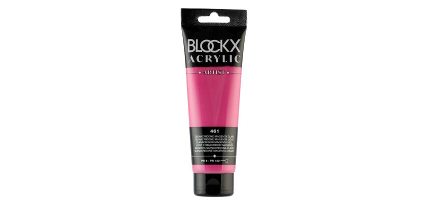 Feine Acrylfarbe, Acrylic Artist, Tube 120ml - Quinacridon Magenta hell