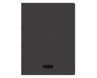 Cahier piqué 8000 POLYPRO 24x32 cm 192 pages grands carreaux 90 g - Noir
