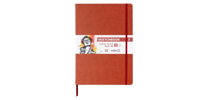 DFY Sketchbook A4 80F 140g - Terracotta