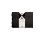 Aanpasbaar album met 40 vellen 185g/m² in formaat 32x24cm - Zwart