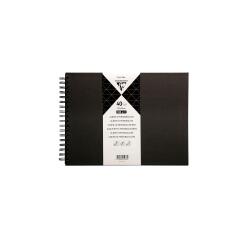 Album à personnaliser de 40 feuilles 185g/m2 au format 32x24cm - Noir