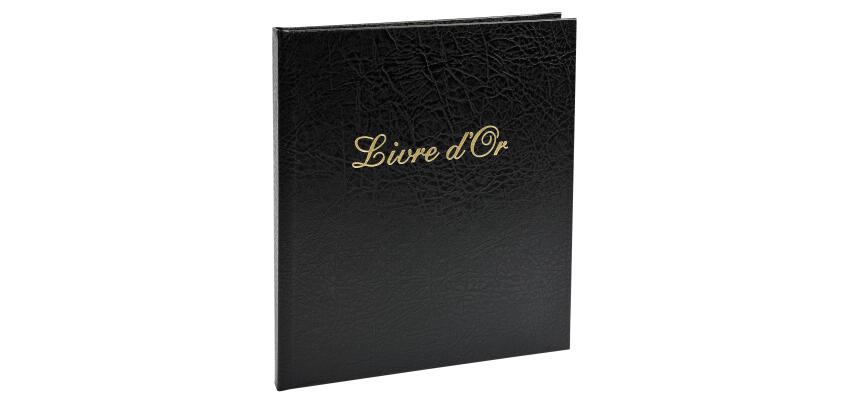 VISITORS BOOK 21X19 140PGS BALACRON WH. - Black