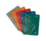 Carnet piqué FOREVER PREMIUM 100% recyclé A5 96 pages ligné papier recyclé blanc 90 g - Assortis