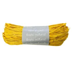 Pelote raphia naturel 50g, Jaune citron - Jaune citron
