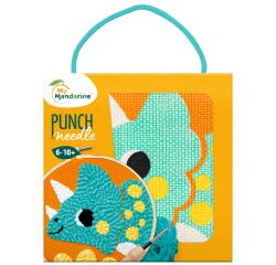 Punch Needle, Dino - Orange